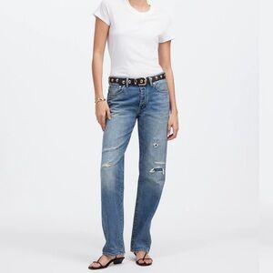 Madewell Dean Easy Straight Kaihara Greenwell Wash Rigid EUC 30